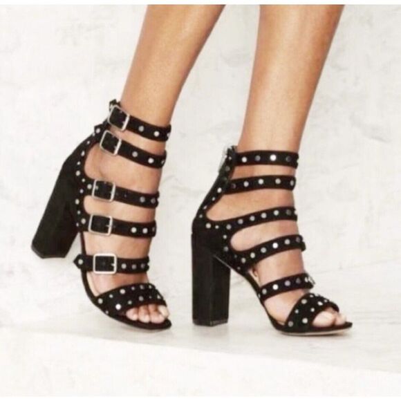 Sam Edelman York Studded Black Heels - Size 9M - Picture 1 of 11